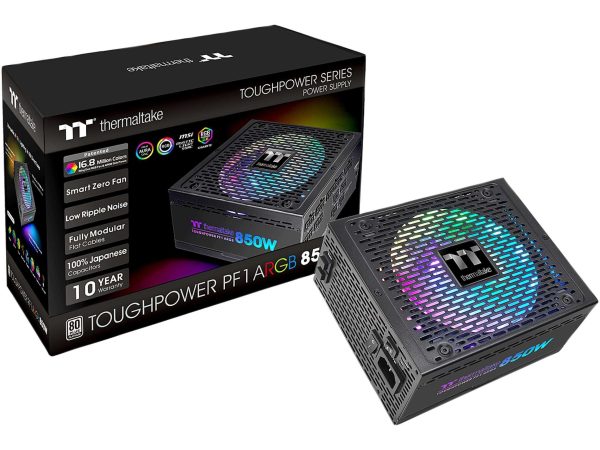 Thermaltake Toughpower GF2 ARGB Sync Series 750 W Full Modular 80 PLUS GOLD Certified - ATX 80+ Platinum (850W) ARGB