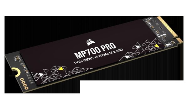 CORSAIR MP700 PRO 2TB PCIe Gen5 x4 NVMe 2.0 M.2 SSD – High-Density TLC NAND – M.2 2280  CSSD-F2000GBMP700PNH– DirectStorage Compatible – Up to 12,400MB/sec