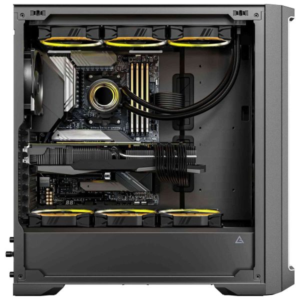 Antec Performance 1 FT, RTX 40 Series GPU Support, Temp. Display, 4 x Storm T3 PWM Fans, Type-C Ready, Dual Tempered Glass Side Panels, Removable Top Fan/Radiator Bracket, Mesh Front Panel, Full-Tower
