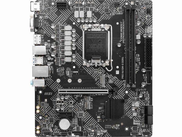 MSI PRO H610M-G DDR4 LGA 1700

* Dedicated LGA1700 mounting bracket is required.