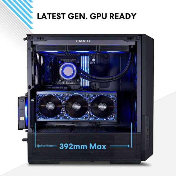 LIAN LI LANCOOL 216RX Black Steel / Tempered Glass ATX Mid Tower Computer Case ,2x 16 cm ARGB Fans Included ----LANCOOL 216RX