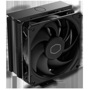 Cooler Master Hyper 212 Halo Black CPU Air Cooler, MF120 Halo² Fan, Dual Loop ARGB, Aluminum Top Cover, 4 Copper Heat Pipes, 154mm (H) for AMD Ryzen AM5/AM4, Intel LGA1700/1200 (RR-S4KK-20PA-R1) - Black,Hyper 212 Black (Upgrade Edition)