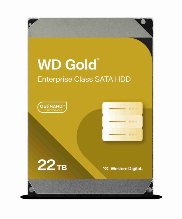 WD Gold 22TB 7200 RPM 3.5" - 22TB