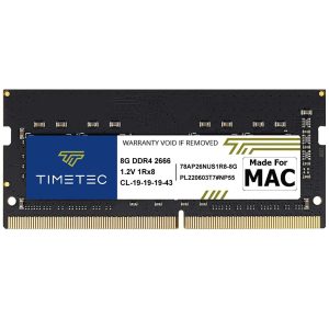 Timetec Hynix IC 32GB KIT(2x16GB) Compatible for Apple 2019 iMac 27-inch w/Retina 5K Display, Late 2018 Mac Mini DDR4 2666MHz PC4-21300 2Rx8 CL19 1.2V SODIMM Memory RAM Upgrade (32GB KIT(2x16GB)) - 8GB