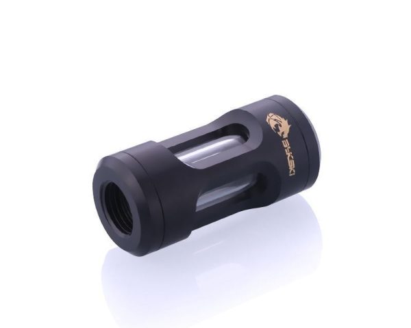 Bykski G1/4 Copper Inline Filter (B-FLT-CU-V2) - Black,Black