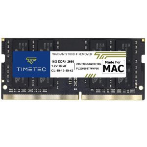 Timetec Hynix IC 32GB KIT(2x16GB) Compatible for Apple 2019 iMac 27-inch w/Retina 5K Display, Late 2018 Mac Mini DDR4 2666MHz PC4-21300 2Rx8 CL19 1.2V SODIMM Memory RAM Upgrade (32GB KIT(2x16GB)) - 16GB