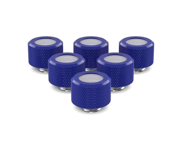 PrimoChill 14mm OD Rigid SX Fitting - 6 Pack - True Blue