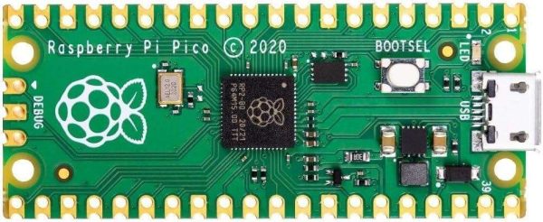 Raspberry Pi Pico 22AJ1097, Microcontroller Board, RP2040, 32 bit, 2MB Flash