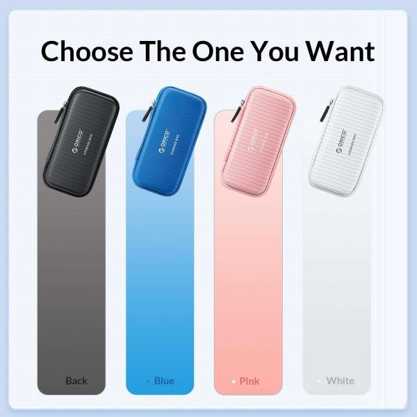 ORICO M.2 Hard Drive Case Portable HDD Storage Protection Bag for External M.2 SSD /USB Cable /U Disk Large Capacity