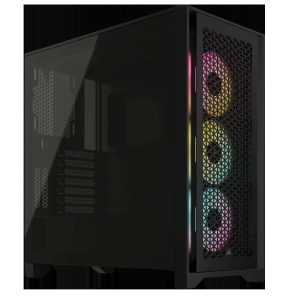 Corsair ATX Mid Tower Black - 4000D RGB (Black)