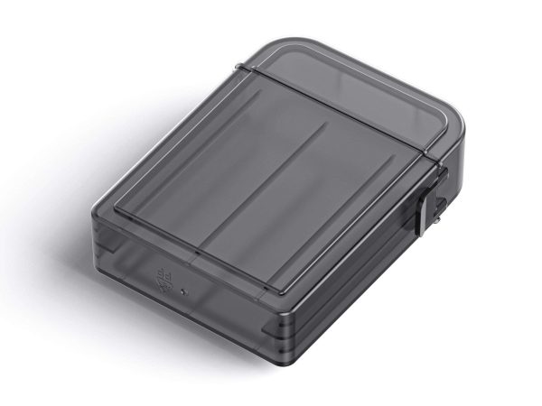 ORICO 2.5" HDD Storage Case Multi-Bay Storage 2.5 inch HDD Protection Box for Hard Drive with label Design Moisture proof - 5 Packs - Grey,2.5in,1-Bay