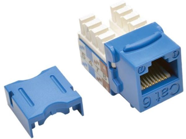 Tripp Lite Cat6/Cat5e 110 Style Punch Down Keystone Jack - Blue, 25-Pack