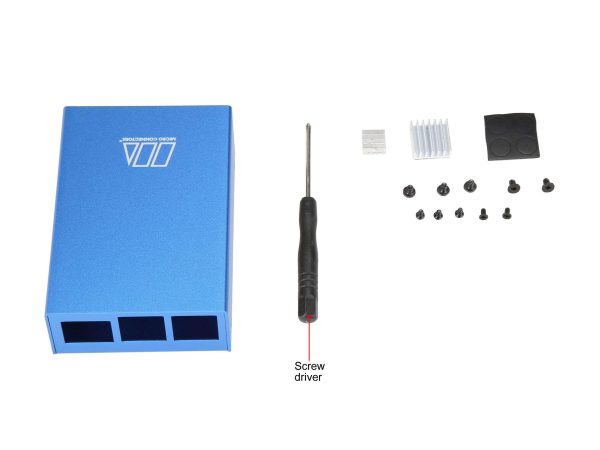 Aluminum Raspberry Pi 3 Model B/B+ Case (Blue)
