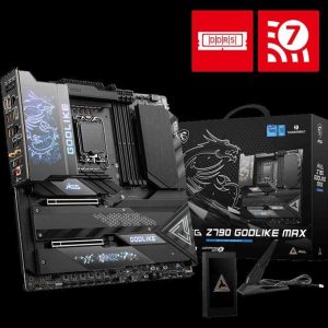MSI MAG Z790 TOMAHAWK MAX WIFI LGA 1700(14th,13th,12th Gen) DDR5 ATX 8x SATA 6G  4x M.2  Wi-Fi 7  Bluetooth 2.5Gbps LAN Motherboard - MEG Z790 GODLIKE MAX