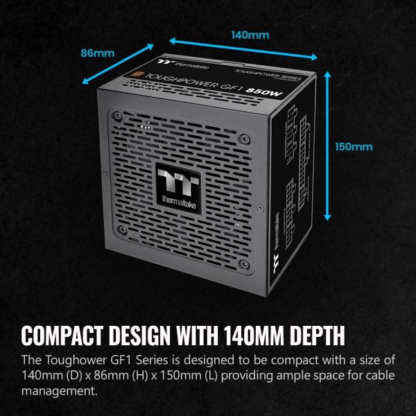 Thermaltake Toughpower GF1 2024 Series 850 W Full Modular 80 PLUS GOLD Certified