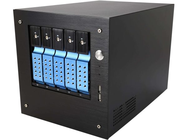 Compact Stylish 3x 5.25" Bay mini-ITX Tower - S-35-DE5BL