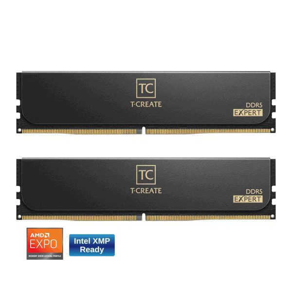 Team T-CREATE EXPERT 32GB (2 x 16GB) DDR5 6400 (PC5 51200) - 32GB (2 x 16GB),DDR5 6400 (PC5 51200),32,Black