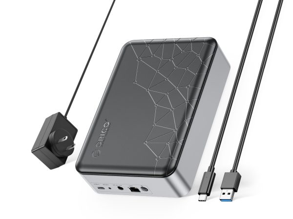 ORICO Networkable Hard Drive Enclosure for 3.5" SATA HDD, Personal NAS Storage and Private Cloud, Magnetic Lid Connection, 1GB DDR4 RAM, Quad Core CPU, CD3510(diskless)