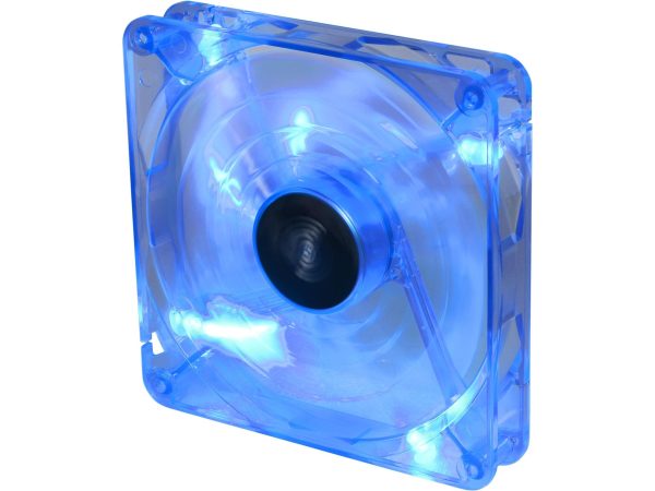 Bgears b-PWM 140 Translucent Red with Red LEDs, 15 Blades 2 Ball Bearing PWM fan with 500 to 1800 RPM, 110 CFM, 35.8dBA - Blue,Blue