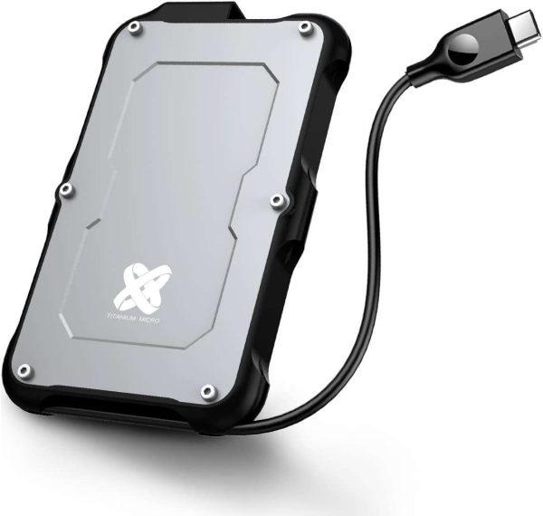 Titanium One Portable External SSD  2TB USB 3.2 Gen 2 IP66 Water/Dust/Shock Proof for PC Laptop Mac Android Game Console - 500GB