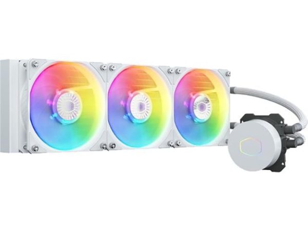 COOLER MASTER MasterLiquid ML240L ARGB V2 Liquid Cooling System - 3 Fan Slots (120 mm),White,MasterLiquid ML360L ARGB V2