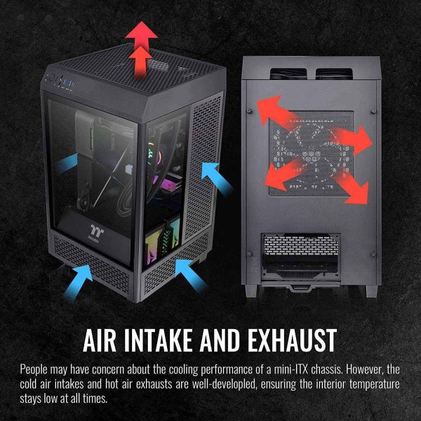 Thermaltake Tower 100 Black Edition Mini Tower Black