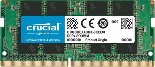 Crucial 4GB DDR4-2666 SODIMM 512Mx64 CL19 Notebook Memory - CT4G4SFS8266
