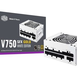 Cooler Master 850 W Full Modular 80 PLUS GOLD Certified: 90% @ Typical Load - SFX 80+ Gold (750W) White