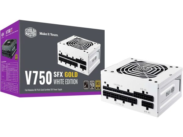 Cooler Master 850 W Full Modular 80 PLUS GOLD Certified: 90% @ Typical Load - SFX 80+ Gold (750W) White