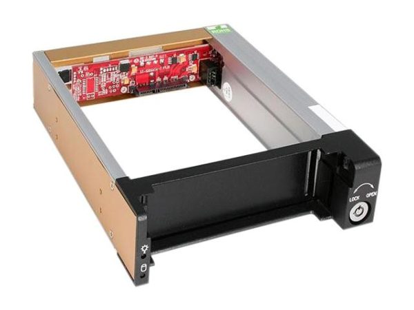 Black Aluminum SATA Drive Drawer