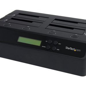 StarTech.com USB 3.1 (10Gbps) Standalone Duplicator Dock for 2.5" & 3.5" SATA SSD / HDD Drives - with Fast-Speed Duplication up to 28GB/min - 1:3,USB 3.0 / eSATA