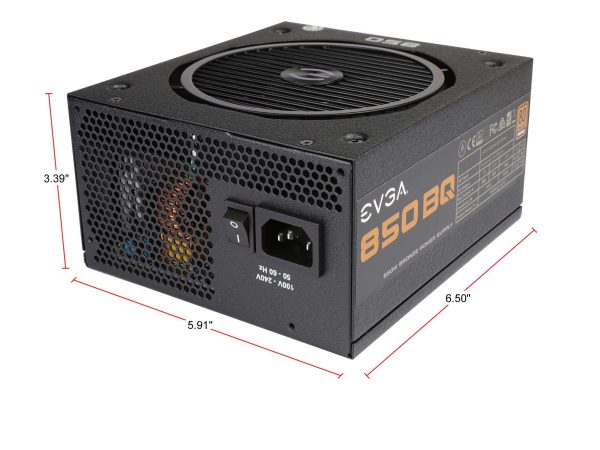 EVGA 850 BQ 850 W Semi-Modular 80 PLUS BRONZE Certified