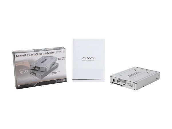 Full Metal Dual Channel 2.5" to 3.5" SAS Hard Drive & SSD Converter