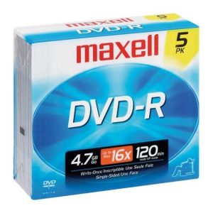 DVD-R Disc - 5 Packs