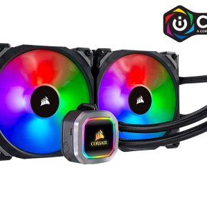 CORSAIR iCUE H100i ELITE CAPELLIX Liquid Cooling System - 2 Fan Slots (140 mm),Platinum Series,RGB Pump + Fans