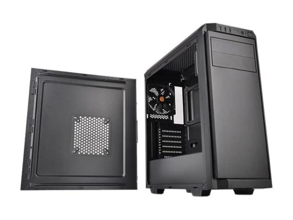 Thermaltake V100 Perforated ATX Mid-Tower Chassis with One Pre-installed 120mm Fan and a Perforated Side Panel