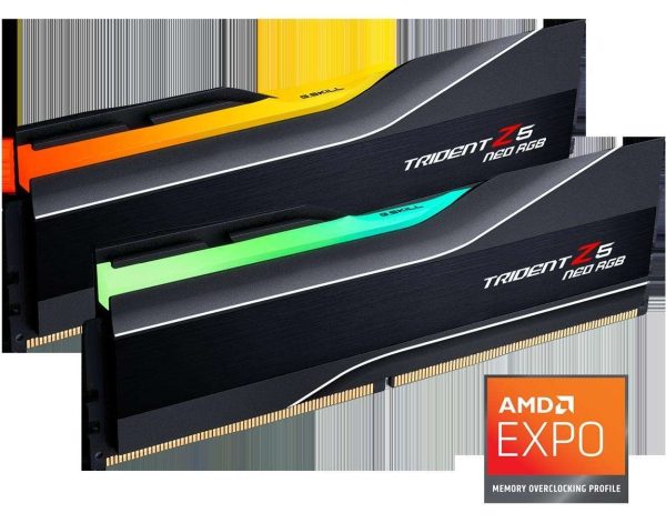 G.SKILL Trident Z5 Neo RGB Series 64GB (2 x 32GB) DDR5 6000 (PC5 48000) - 32GB (2 x 16GB),DDR5 6000 (PC5 48000),32,Black,RGB