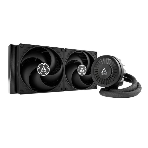 ARCTIC COOLING Liquid Freezer III - 240: All-in-One CPU Water Cooler with 240mm radiator and 2x P12 PWM PST fan, compatible Intel LGA1700, 1851 and AMD AM4, AM5 - Black color - 2 Fan Slots (140 mm),Black,Non-RGB