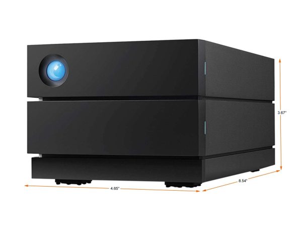 LaCie 2big RAID 16TB USB-C External Hard Drive STHJ16000800 Black