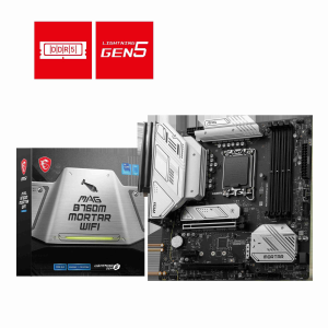 MSI B760 GAMING PLUS WIFI LGA 1700 (280) DDR5 ATX Motherboards - Intel,  SATA 6Gbps, Wi-Fi 6E, Bluetooth 5.3,  7.1 HD Audio, PCIe 4.0 x16, 2.5G LAN - MAG B760M MORTAR WIFI