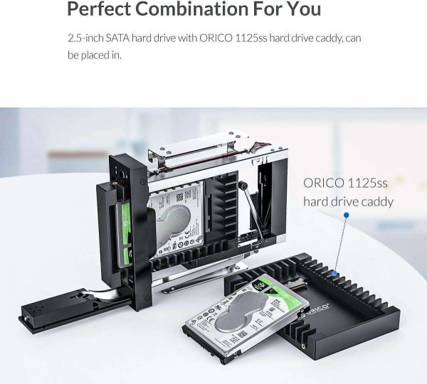 ORICO 3.5 inch HDD Frame Mobile Rack Internal HDD Case CD-ROM Space 3.5 inch Internal SATA Hard Drive SSD Adapter (1106SS-V1)