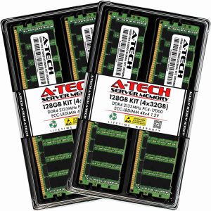 128GB (2x64GB) RAM for Dell PowerEdge R430, R530, R630, R630 XL, R730, R730 XL, R730xd, R730xd XL, R830, R930 | 13th Gen. Rack Servers | DDR4 2133MHz ECC LRDIMM PC4-17000 4Rx4 Load Reduced Memory Kit - 128GB (4 x 32GB),DDR4 2133 (PC4 17000)