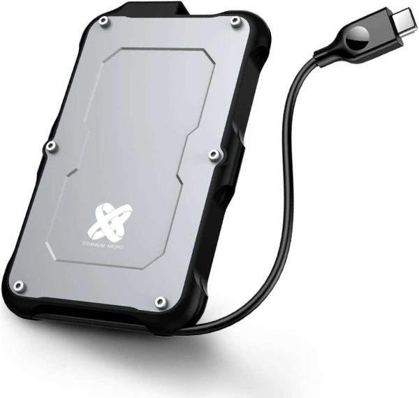 Titanium One Portable External SSD  2TB USB 3.2 Gen 2 IP66 Water/Dust/Shock Proof for PC Laptop Mac Android Game Console