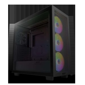 NZXT H7 Elite ATX Mid Tower Black - H7 Flow RGB Black (2023)