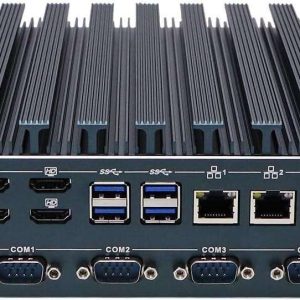 Partaker Fanless Industrial PC, Mini Computer, IPC, Core I7 1255U, Windows 11 Pro, I15, 4 x HDMI, 2 x LAN, 4 x COM COM1/2 for RS232/RS485, TPM2.0, 32G RAM, 1TB SSD