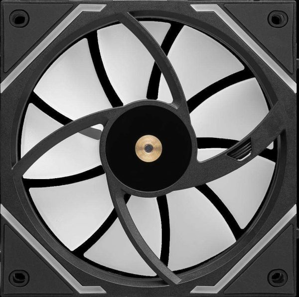 MSI MPG EZ120 ARGB-3B Fan - 120mm ARGB Fan, Patented Magnetic Connector Block, Daisy-Chain Connection, Fluid Dynamic Bearing + Extra nut Fixing, Fan hub, Mystic Light & Cooling Wizard Support, 3 Packs