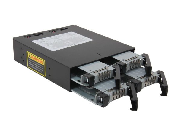 4x 2.5" SSD/HD in 1x 5.25" Bay SATA Hot-Swap Backplane Cage