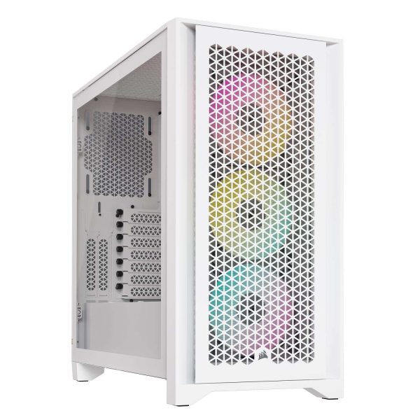 Corsair ATX Mid Tower Black - 4000D RGB (White)