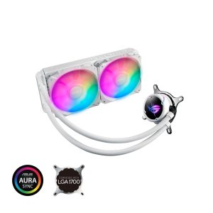 ASUS Liquid Cooling System - 2 Fan Slots (120 mm),White,ROG STRIX LC II 240 ARGB