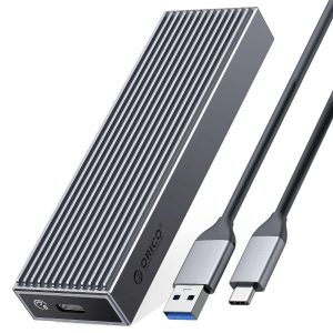 ORICO M.2 NVMe SSD Enclosure USB 3.2 Gen2 10Gbps Type-C for PCIE NVMe SSD Disk for SSD Size 2230/2242/2260/2280 Support Up to 4TB SSD With Built-in Cooling Vest - M.2 NGFF SSD